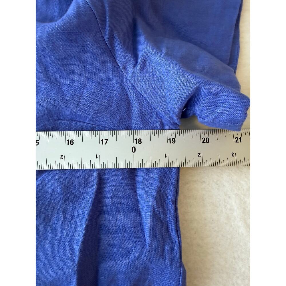 Madewell Palma Mini Dress in 100% Linen Blue Size S NWT - Picture 9 of 10